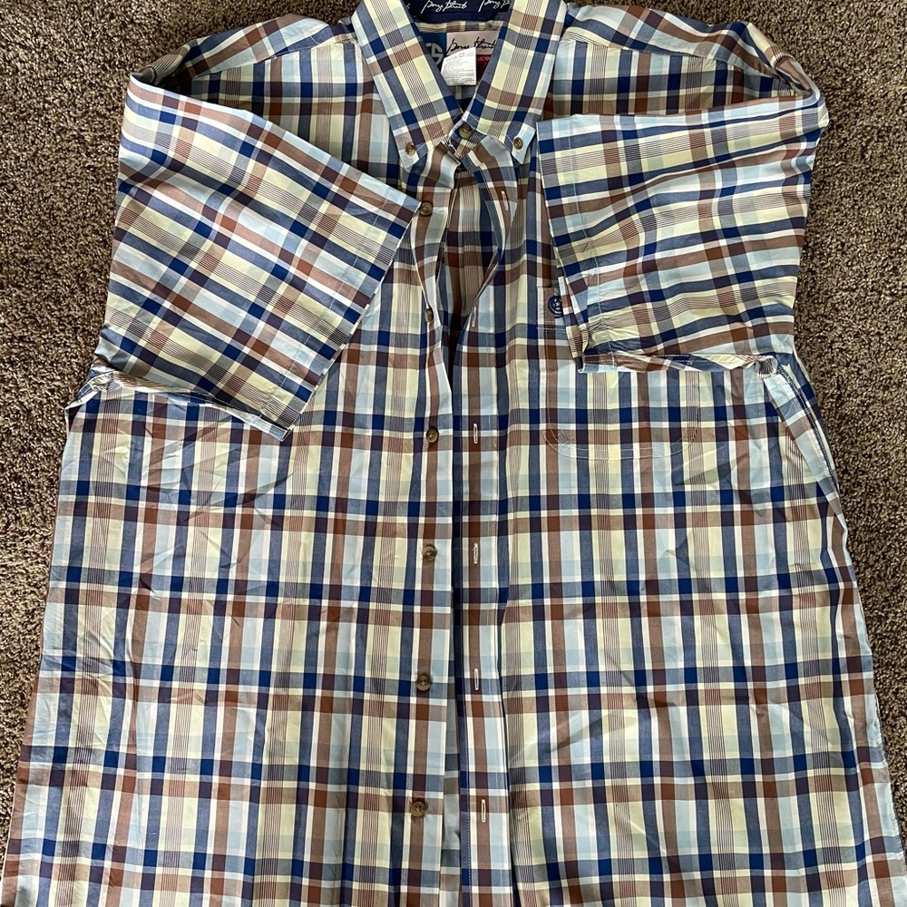 George Strait Wrangler Cowboy cut button down short sleeve shirt- xxl